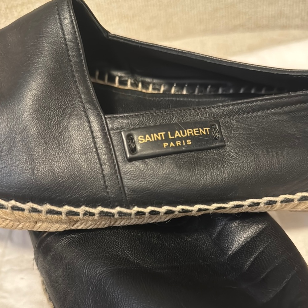 Saint Laurent Black Leather Loafers - Picture 2 of 9